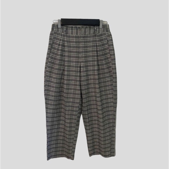Urban outfitters grey plaid straight leg pant - Picture 1 of 4